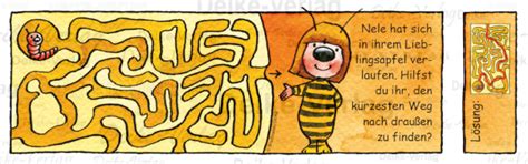 Wurm im Apfel-Labyrinth - Irmi, die Rätselbiene KW 3808 ...