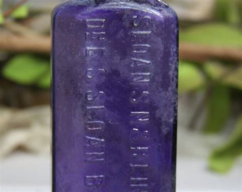 Vintage Purple Bottle Amethyst Glass Antique Sloan S Etsy