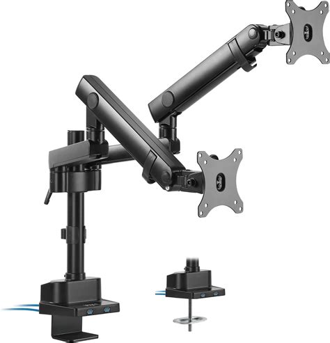 Vivo Dual Arm Mount For 17 To 32 Inch Screens Pneumatic
