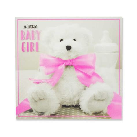 A Splash Of Colour 3d Cards Baby Girl Garlanna Greeting Cards