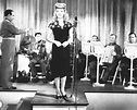 Doughboys in Ireland 1943 Lynn Merrick sings on stage with the band ...