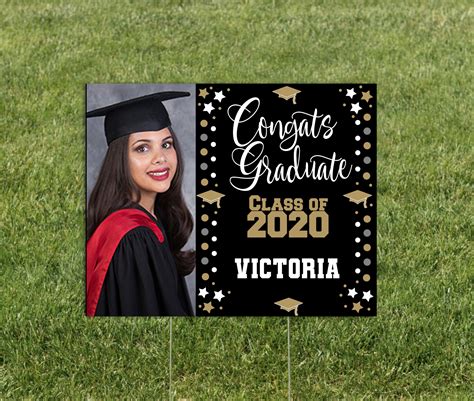 Graduation Party Sign Personalize Graduation Yard Sign College