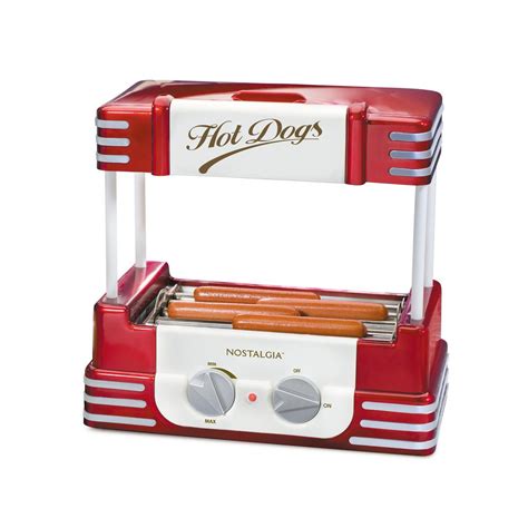 Nostalgia Retro Series Hot Dog Roller Grill Rhd800 The Home Depot