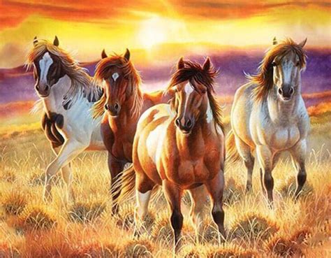 Beautiful Horses Diamond Painting Kit Paint By Diamonds