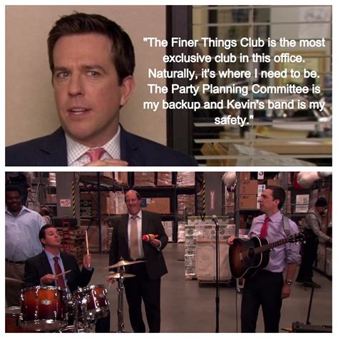 he never got into the finer things club but he did become a zit r dundermifflin