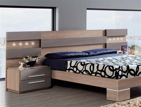 Modern Wood Headboard Style Wardrobe Design Bedroom Bedroom Bed Design