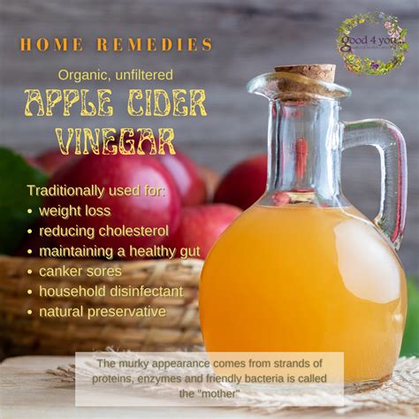 Home Remedies Apple Cider Vinegar Good 4 You Articles