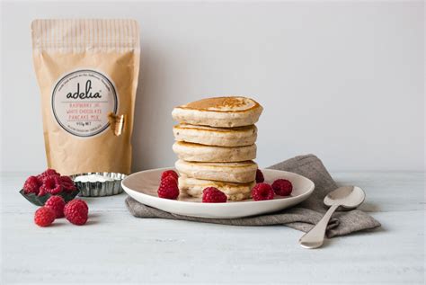 Raspberry And White Chocolate Pancake Mix Adelia Fine Foods