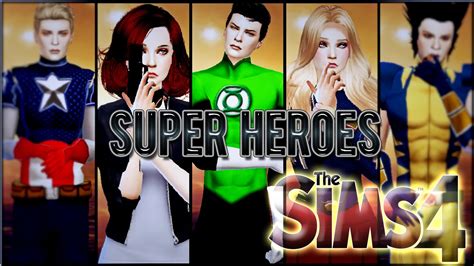 Super Heroes Speed Cas Sims 4 Cc Youtube