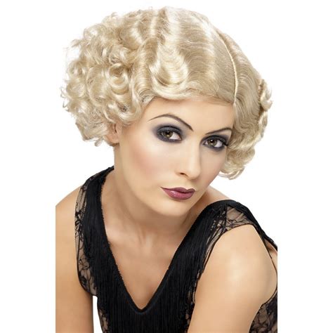 Ladies Blonde1920s Charleston Wig Ww2 Gatsby Flapper 20s 30s 40s Fancy Dress Fay Ray Movie Star