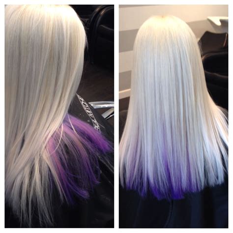 Platinum Hair With Lavender Underneath Platinum Hair Hair Lavender