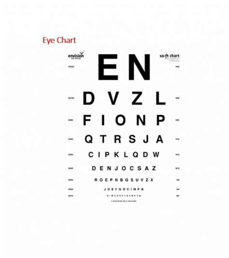 Snellen Chart Pdf Printable Snellen Eye Chart Use This Chart For