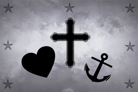 Faith Hope Love Anchor Cross Heart