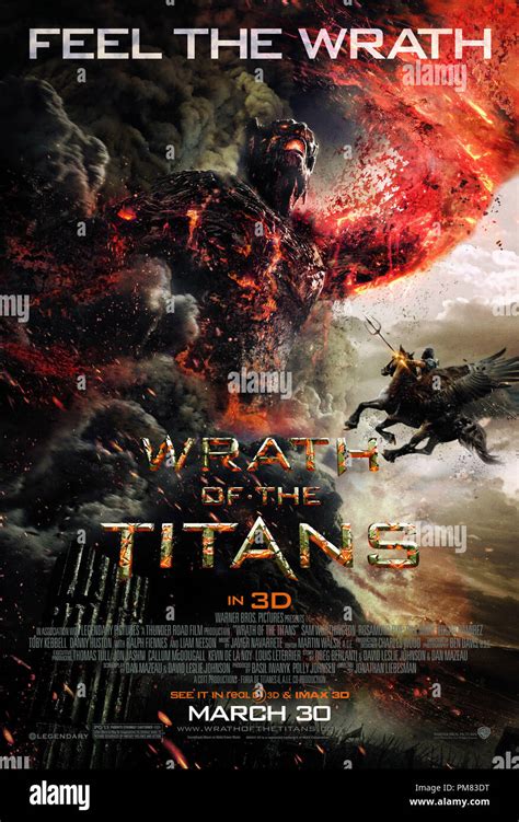 Wrath Of The Titans A Warner Bros Pictures Release 2012 Poster Stock