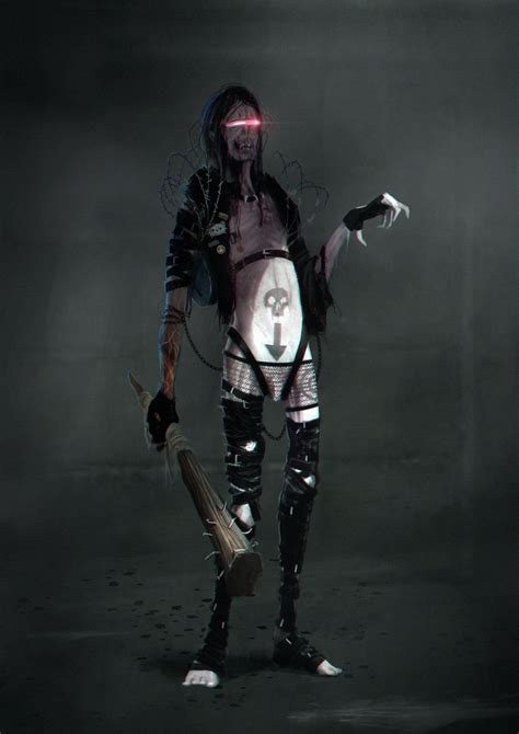 Cyborg Girl Cyberpunk Art Cybergoth Dystopia Post Apocalyptic