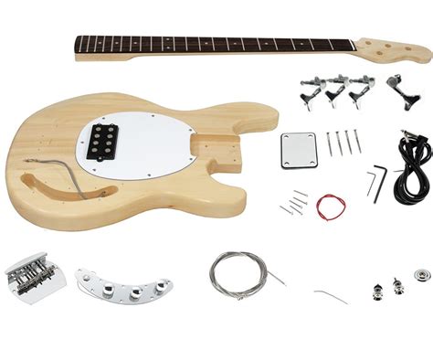 Searching for the best diy electric guitar kit? Solo MM Style DIY Bass Guitar Kit, Basswood Body, Maple ...