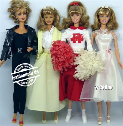 grease the barbie dolls of sandy rizzo cha cha and frenchie