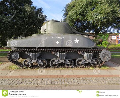 Sherman Tank Stock Image Image Of British Sherman Tank 53654681