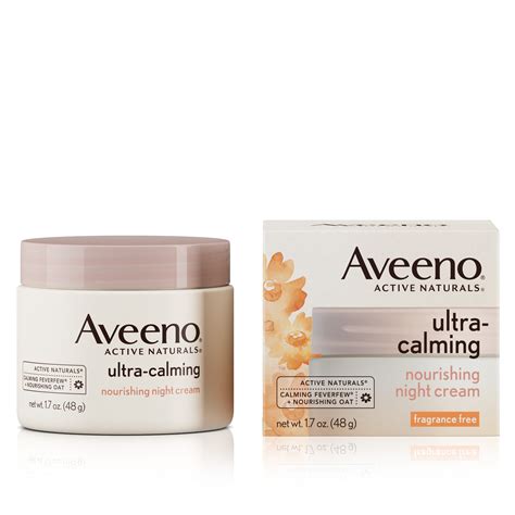 Aveeno Ultra Calming Nourishing Night Cream For Sensitive Skin 17 Oz