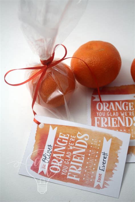 Orange You Glad We Are Friends Valentine Card Kids Etsy