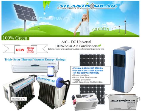 6000btu Portable Solar Air Conditioner