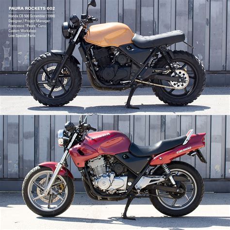 Buy honda bobbers and get the best deals at the lowest prices on ebay! HONDA CB500 Before and After Scrambeler Cafe Racer in 2020 ...