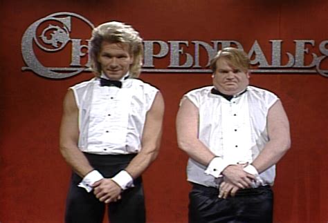 Saturday Night Live Patrick Swayze And Chris Farley Chippendales