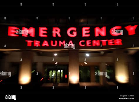 Emergency Trauma Center At Hospital Stock Photo Alamy