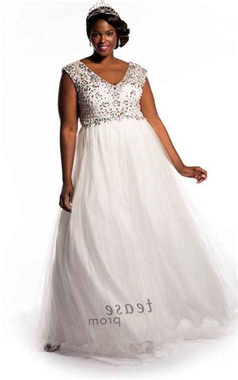 White Plus Size Prom Dresses Pluslook Eu Collection