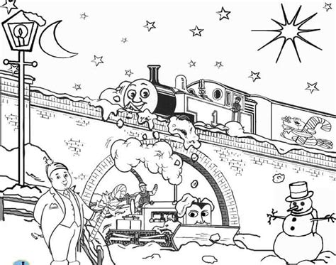 The perfect indoor activity for. FREE Christmas Coloring Pages For Kids Printable Thomas ...