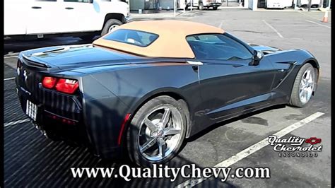 2014 Corvette Stingray Convertible Cyber Grey Metallic Youtube