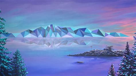 Canadian Artist Paints Famous Landscapes With Geometric Patterns