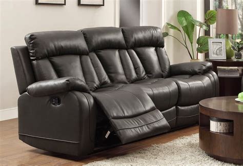 Best Leather Reclining Sofa Brands Reviews Alpha Leather Dual