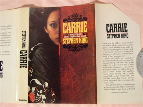 Carrie By King Stephen Hardcover 1974 First Edition First Printing