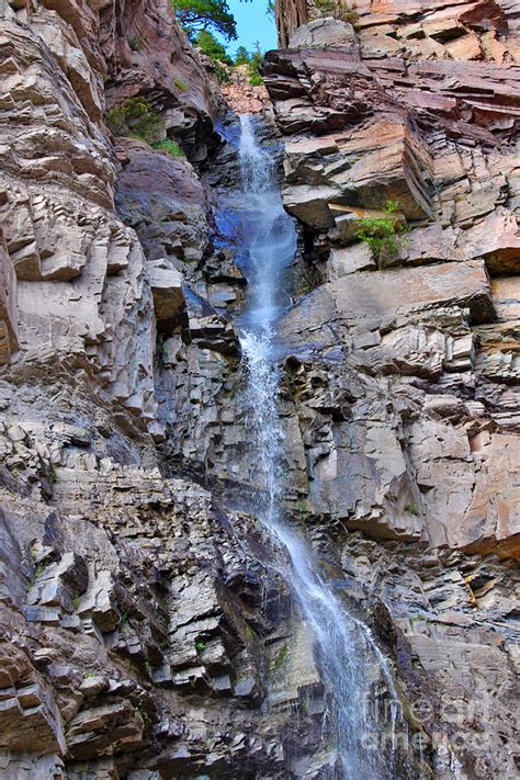 Cascade Falls Ouray Colorado By Janice Rae Pariza