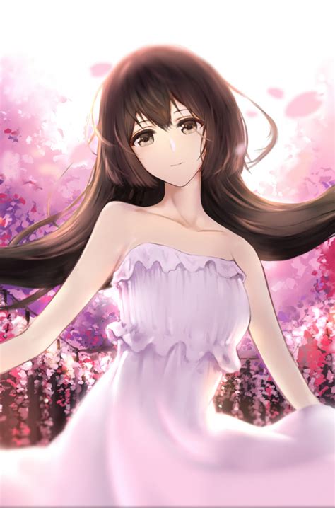 Cherry Blossom Anime Girl Wallpaper Iphone Bakaninime