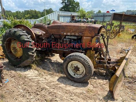 Ford 3400 Tractor In For Parts Industrial With Push Blade Gulf
