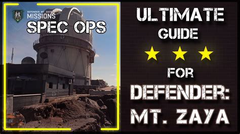Easy Guide To Get 3 Stars Defender Mt Zaya For Beginner Experienced