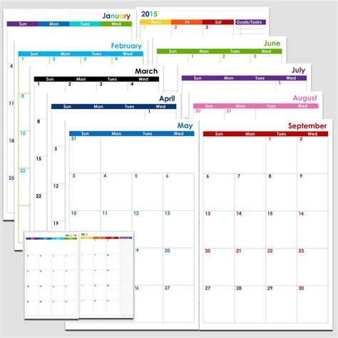 Free 2 Page Calander Templates | Example Calendar Printable