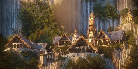 Artstation Rivendell From The Lord Of The Rings