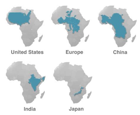 The True Size Of Africa