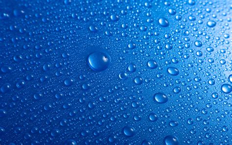 Hd Water Blue Wet Drops Macro Condensation 1080p Wallpaper Download