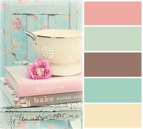 Mint Pink And Brown Vintage Hues Mint Color Palettes Color Palette