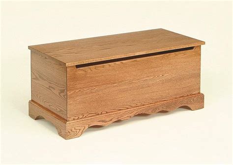 Oak Wood Plain Toy Chest From Dutchcrafters Amish Furniture