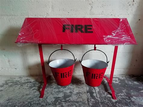 Mild Steel Fire Bucket Stand With Canopy Rs 2250 Unit Fast Fire