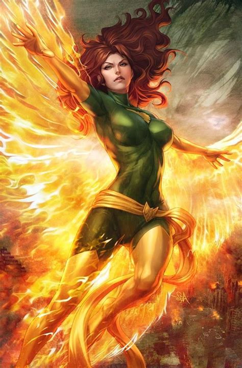 Jean Grey Phoenix By `artgerm On Deviantart Marvel Jean Grey Phoenix