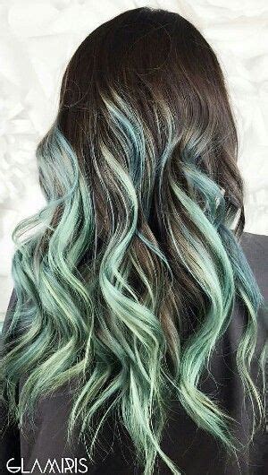 Mint Balayage Green Hair Mint Green Hair Hair Styles