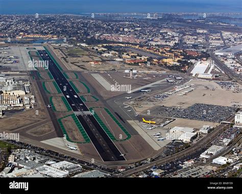 Aerial View Above Lindbergh Field San Diego International Airport
