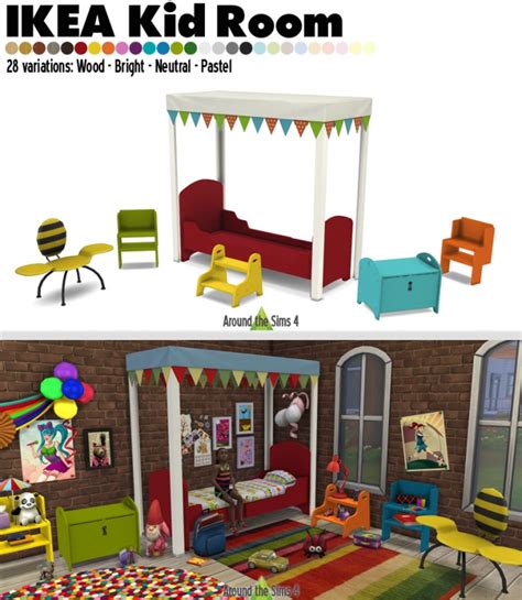 Ikea Like Kid Bedroom At Around The Sims 4 Sims 4 Updates