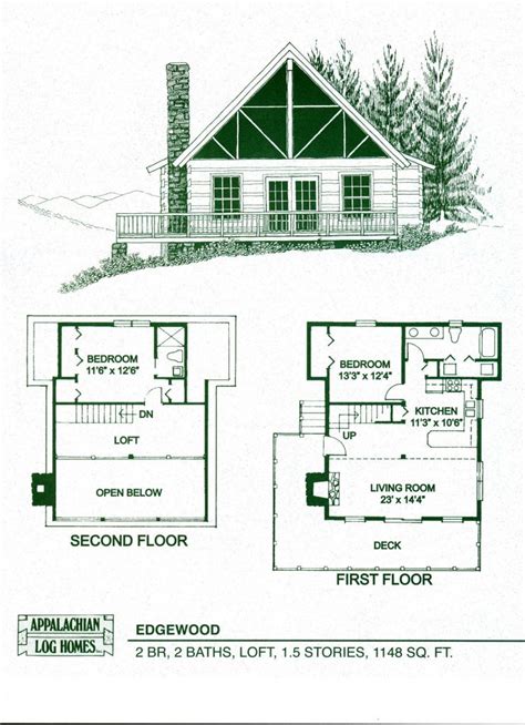 Having a loft means more space is left on the main floor of your cabin and you gain a very cozy private sleeping corner for a good night sleep. Amazing Log Cabin Floor Plans With 2 Bedrooms And Loft ...